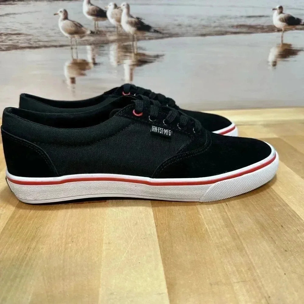 IRON FIST BLACK LOW TOP SNEAKERS NEW NO BOX - Picture 8 of 9
